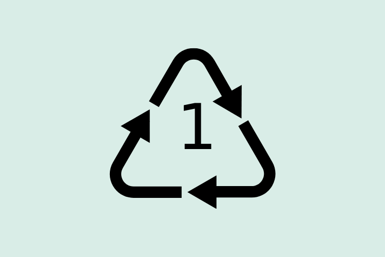 PET (Plastic #1) Recycling Symbol